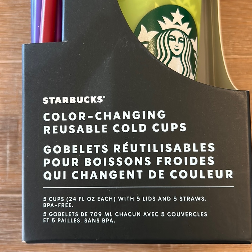 Starbucks Color-Changing Reusable Cold Cups Set - Picture 2 of 5